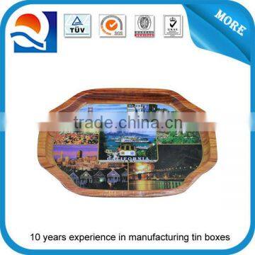 Factory direct best quality tin tray,metal round tin tray