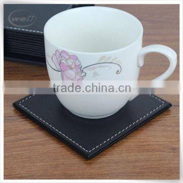 Eco-friendly pu Leather Unique Beverage Drink Coaster Sets Quality Choice photo-3