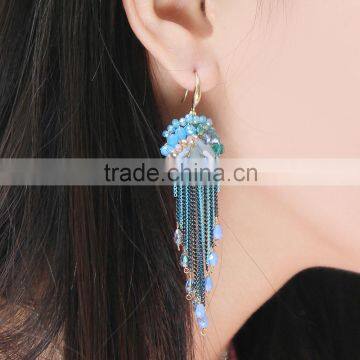 Hot Sale New Designs for Women Chain Earring ,2015 Fashion Design Tassels Earrings photo-5
