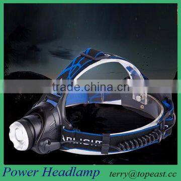 Hot Outdoor Waterproof 1600lm Xm-l T6 LED Headlamp + 2 X 18650 Rechargeable Batteries + Charger