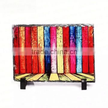 rock photo frame wth sublimation painting,stone painting