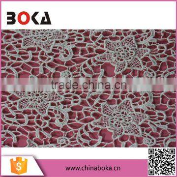 New special design best price fashion african cotton chemical water soluble lace embroidery fabric