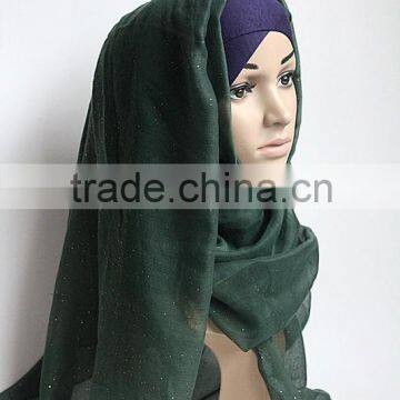 Autumn Fashion Cotton Voile Sequin Islamic Hijab Scarf Quality Choice photo-4