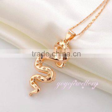 Best Selling Products Crystal Women Gold Snake Necklace photo-4