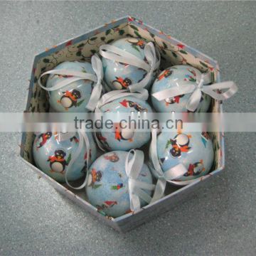 Foam Christmas ball with printed logo-EPS material