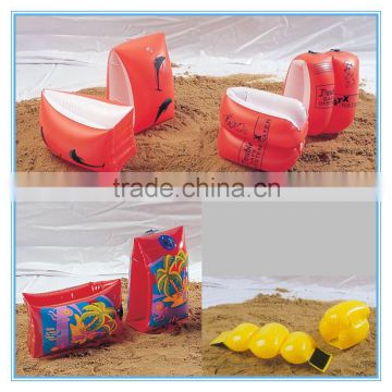 Inflatable swimming armbands, pvc swim armband for children