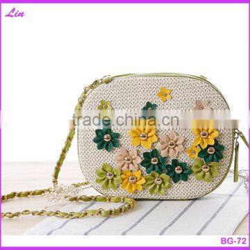 Ladies Fashion Beige Summer Natural Straw Bag