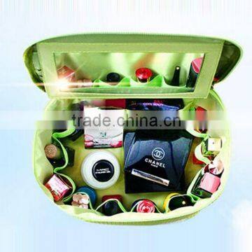 Travel cosmetic bag with mirror high quality