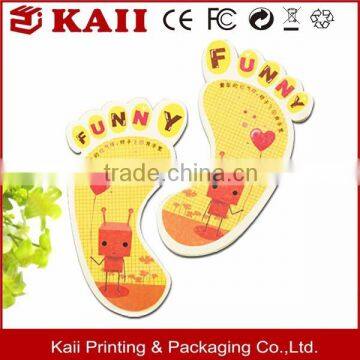custom shape, custom size, custom printing foot shaped sticky notes, big factory and machine