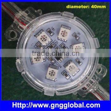 Diameter 40mm IP67 waterproof with IC 6pcs SMD5050 led pixel module