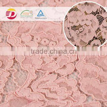 wholesale cheap high quality pink african cord lace fabric for accessories