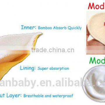 New fashion washable Bamboo Nursing Breast pads / free sample nursing pads