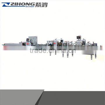 ZH-1050AC corrugated paper box folding gluing machine with crash bottom-lock