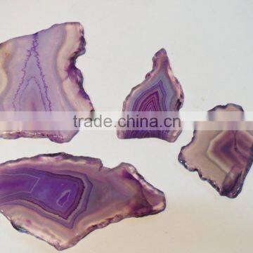 Lavender purple Agate Stone Slices loose gemstone