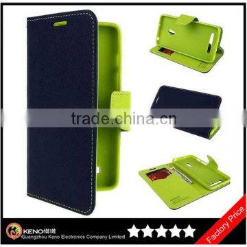 Keno Hot Selling Wallet With Card Holder PU Hybrid Leather and TPU Flip Stand Mercury Case for Asus Zenfone 5