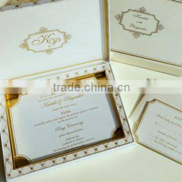 Ivory wedding invitation