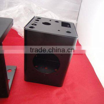 Top quality black powder coating metal chassis/box,sheet metal fabrication box manufacturer