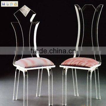 2015 new design White Plastic Design Dining Chair Used Colored Acrylic Louis Ghost Chair                        
                                                Quality Choice