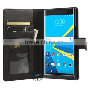 for blackberry priv case wholesale, factory stand cover wallet leather phone case for blackberry priv