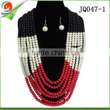 wholesale cheap ladies indian beaded fashion jewelry set acessories for women