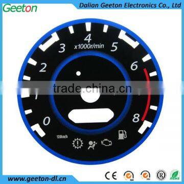 High Quality Good Light Transmission 3D Dial Meter For Automobile Instrument