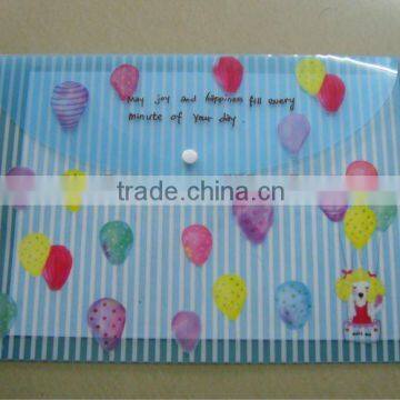 Plastic folder for student, PP folder with cheap price