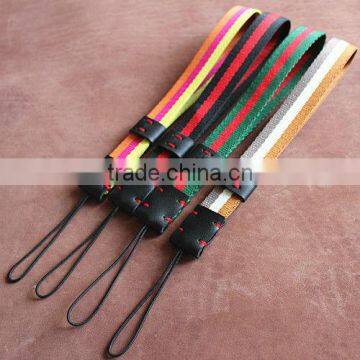 Colorful Stripe Hand Rope Camera Strap