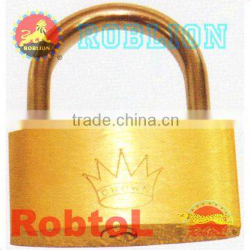 Thin Type Polished Brass Padlock (itemID:KXAD)-MARY