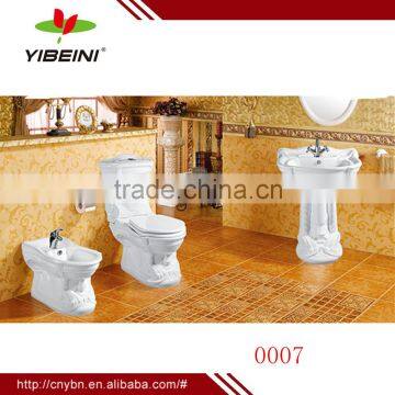 Promotion modern design ceramic toilet basin bidet sanitary ware suite,toilet set