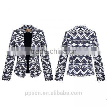 New design long sleeve warm thick woven winter jacket casual women ladies blazer                        
                                                Quality Choice