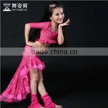 Wuchieal Stage Performance Belly Dance Costumes for Girls