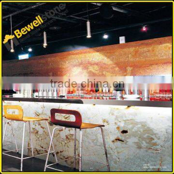 Onyx for register table counter, OEM white onyx for bar top, natural expensive onyx marble for club