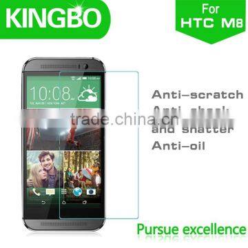 superhard h9 tempered glass film screen protector for HTC M8
