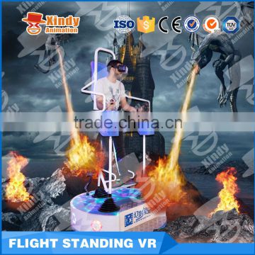 Newest Interactive VR Standing Flight VR 5d 9D game Cinema Simulator