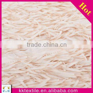 Broad tassels chiffon laser embroidery fabric