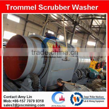 rotary drum scrubber gold washing machine for alluvial gold mining