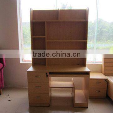 Cheap wooden bookcase computer desk home furniture modern student bookcase computer desk school furniture