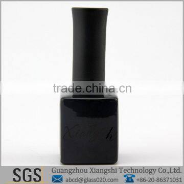 Colorful 15ml uv gel polish bottles with black cap and brush
