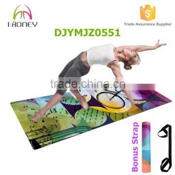 Full Color Printed Microfiber Yoga Mat