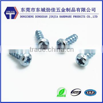 c1010 steel ROHS self tapping typeB blue bugle head zinc screw