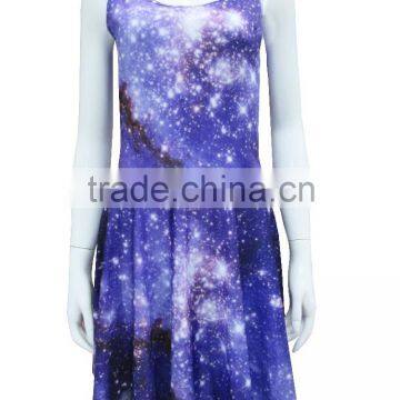 2015 Fashion OEM Dress Women Custom Print Casual Dress