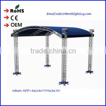 aluminum global truss custom new shape outdoor stage truss aluminum design