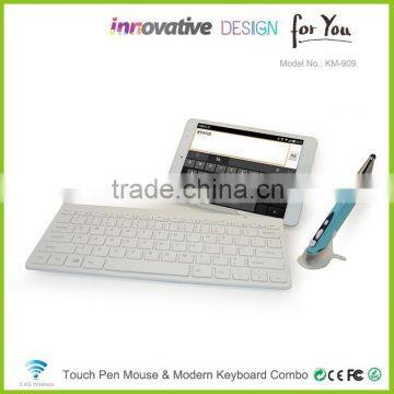 Fancy Electronic Gift For Business Partner Shenzhn Mini Wireless Keyboard With Gold Color KM909 photo-4