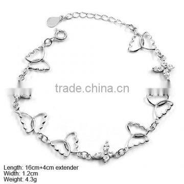 SL-300 Silver Bracelet 925 Sterling Silver Fashion Butterfly Bracelet without Stone