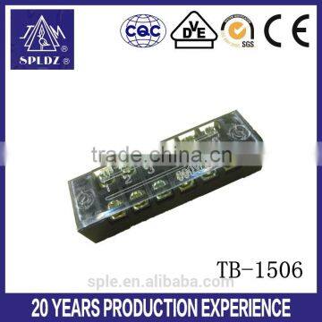 600V/15A 6-way fixed terminal block TB-1506