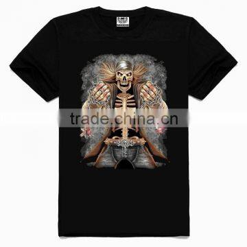 OEM 3d Printing Factory High quality old skull t-shirt, cotton t shirt, cheap cotton t shirts