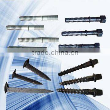 China screw spikes for rail fastening system