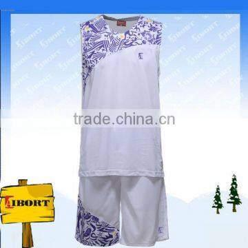 BKB-004-4 China Sublimation printing basketball jersey for Club/Team