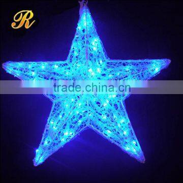 Unique christmas outdoor topiary plastic star lights christmas