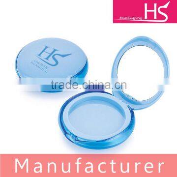 round compact face powder case